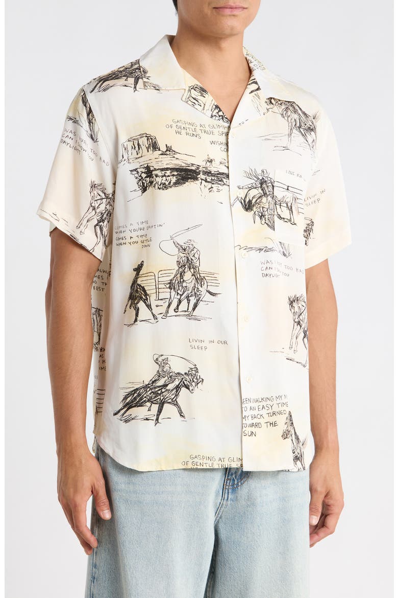 Best of My Time Camp Shirt, Alternate, color, NATURAL