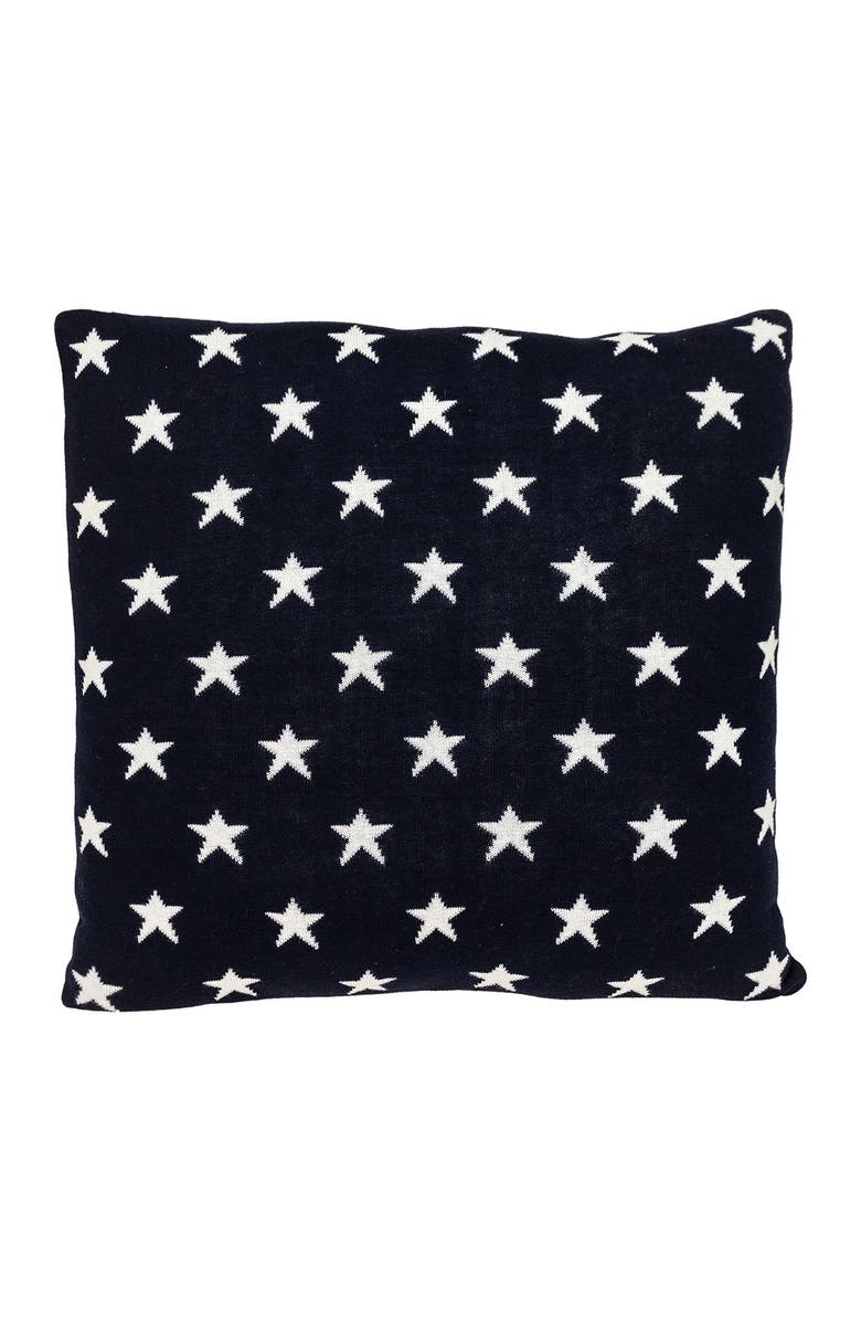 PARKLAND COLLECTION God Bless America Transitional Navy Blue Throw Pillow, Alternate, color, Navy Blue