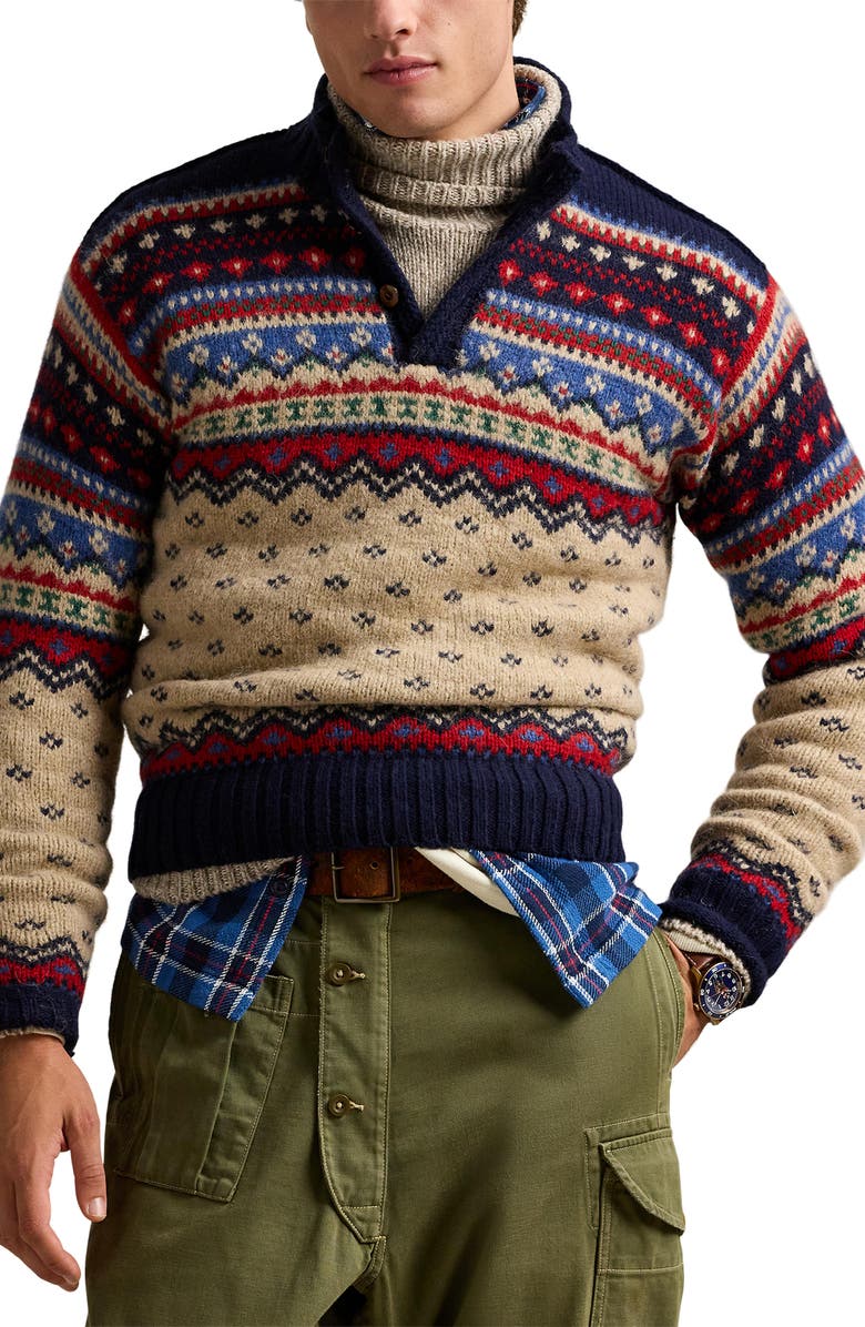 Polo Ralph Lauren Fair Isle Sweater, Main, color, 