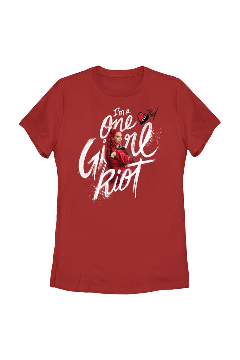 Women's Descendants The Rise of Red I'm a One Girl Riot  Graphic T-Shirt, Main, color, Red