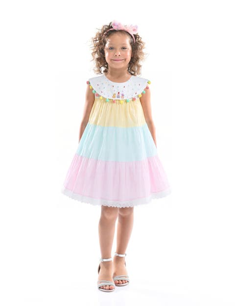 Layered Pom Dress (Toddler & Little Kid)