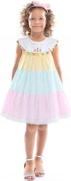 Mimi Tutu Layered Pom Dress