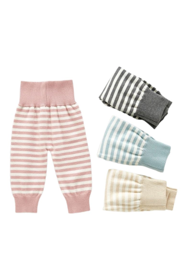 Jordan Stripe Cotton Pants, Alternate, color, GRAY