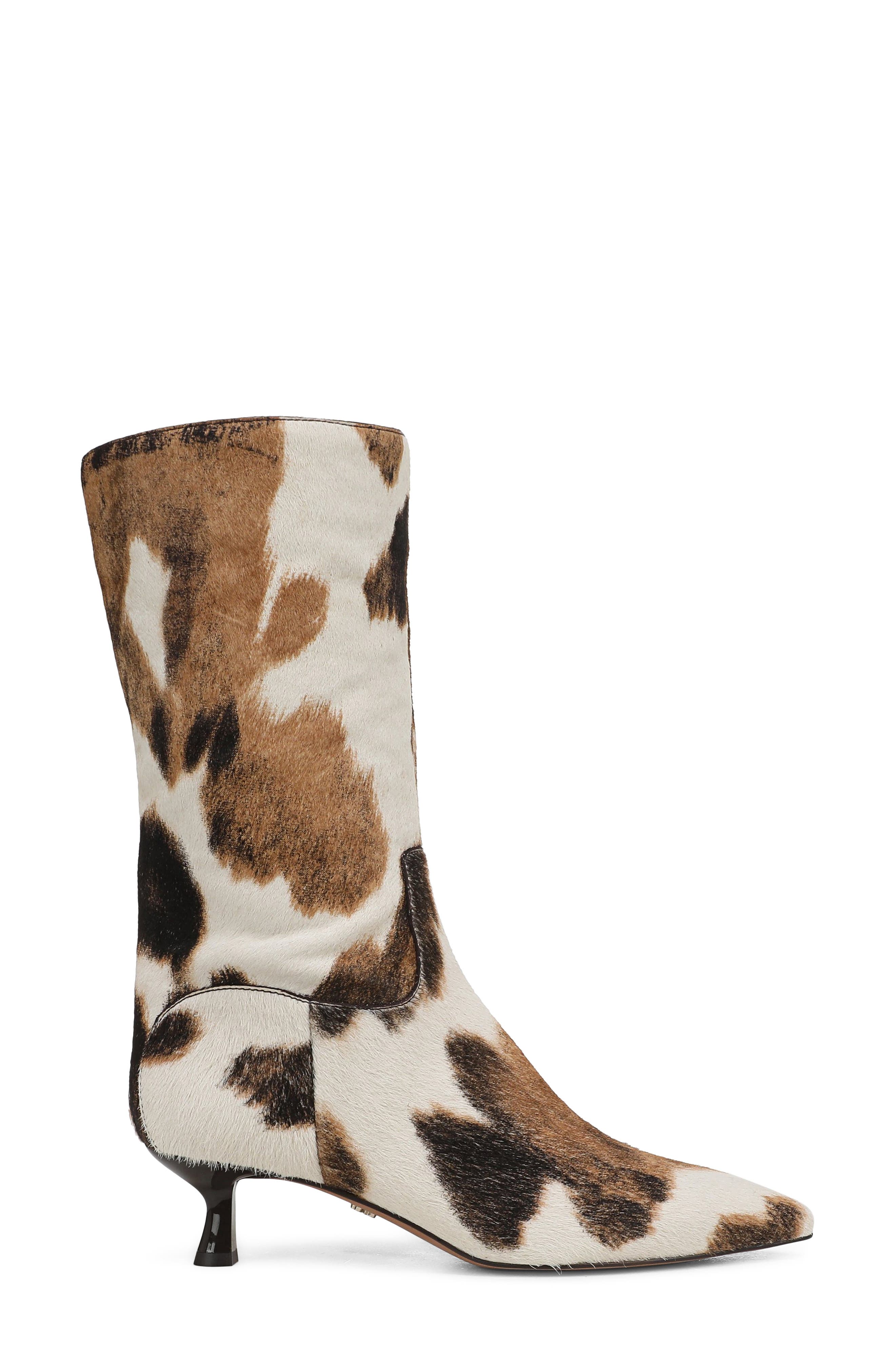 Ramona Genuine Calf Hair Boot, Alternate, color, CAFE MULTI