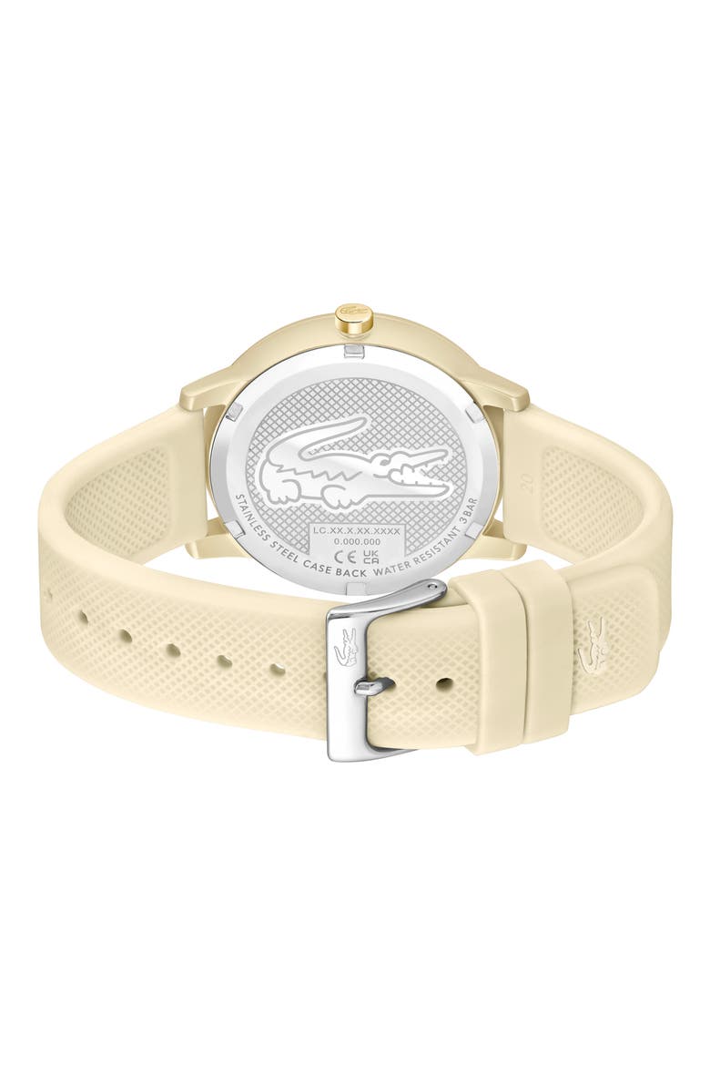12.12 Move Silicone Strap Watch, 42mm, Alternate, color, IVORY