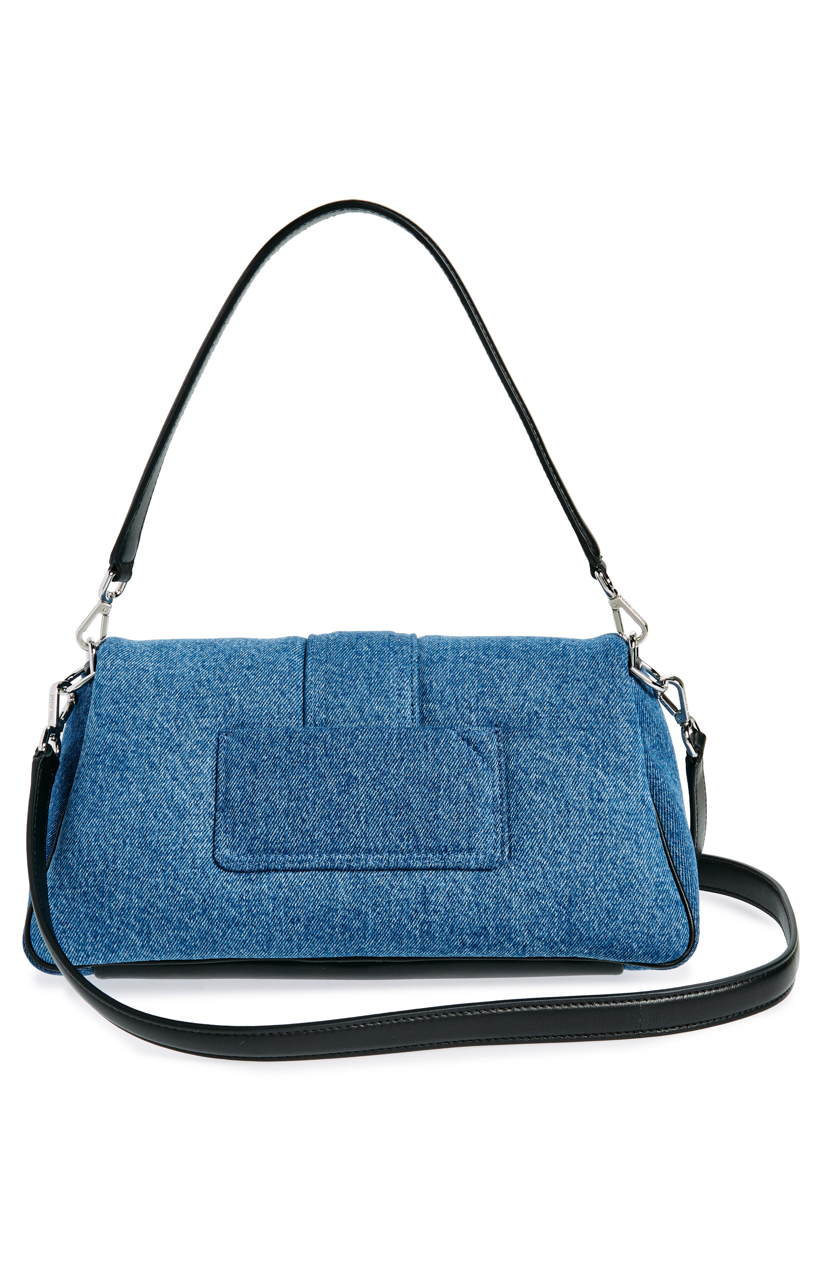 Jacquemus Le Bambimou Denim Shoulder Bag, Alternate, color, 