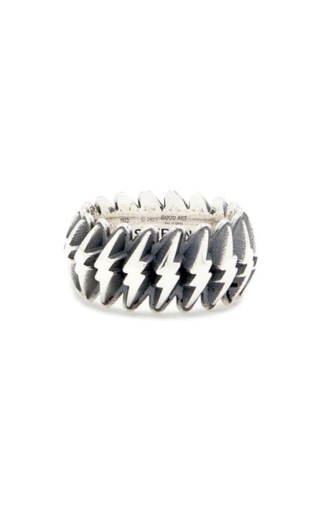 Men's Shazam Model 25 Sterling Silver Ring