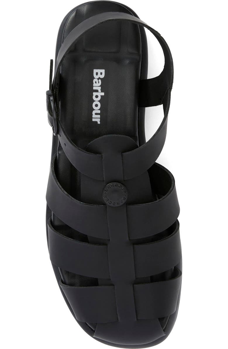 Barbour Hindburn Fisherman Sandal, Alternate, color, Black