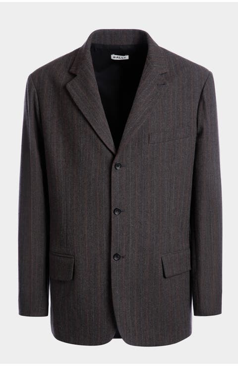 Blazer With a Pinstripe Pattern