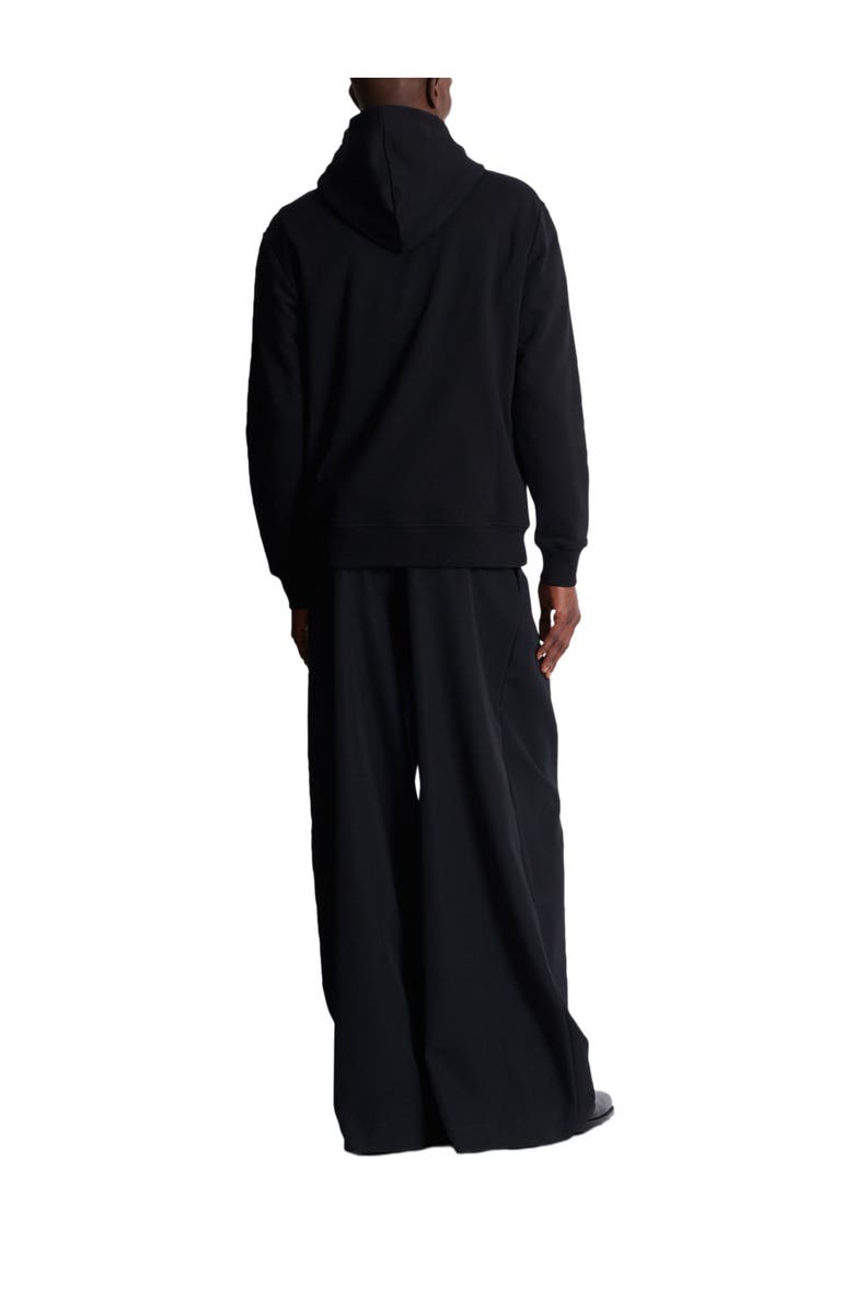 Balmain Flocked Balmain College hoodie, Alternate, color, 