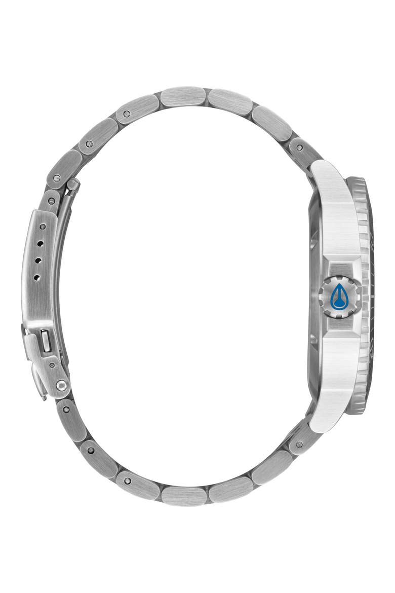 The Stinger Dive Bracelet Watch, 44mm, Alternate, color, SILVER / BLUE / BLACK