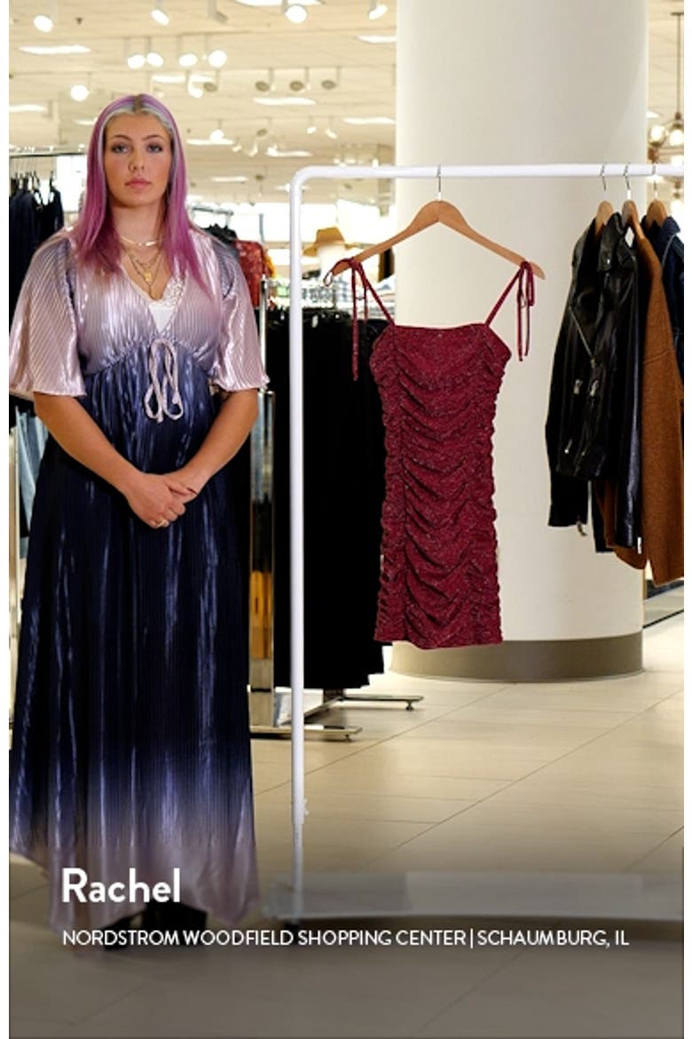 Shimmer Ruched Party Dress video