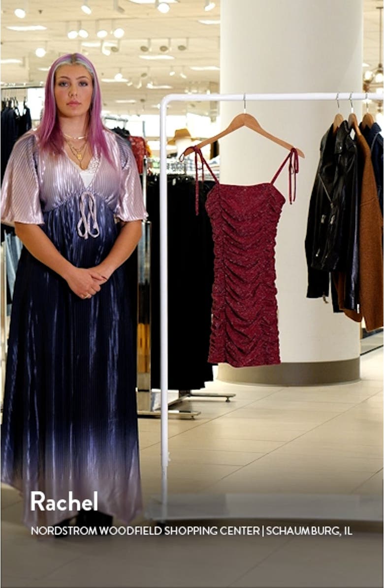 Shimmer Ruched Party Dress