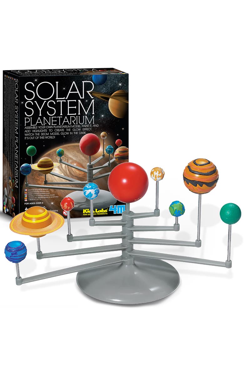 4M Solar System Planetarium Build 11.8 Inch Glow in the Dark Model, Alternate, color, Multicolored