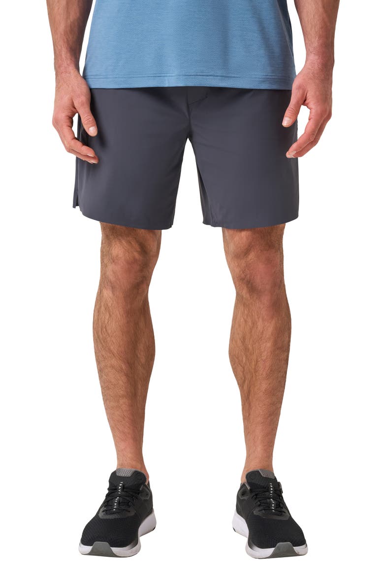 Court Ready Active E-Waist Shorts, Main, color, EBONY