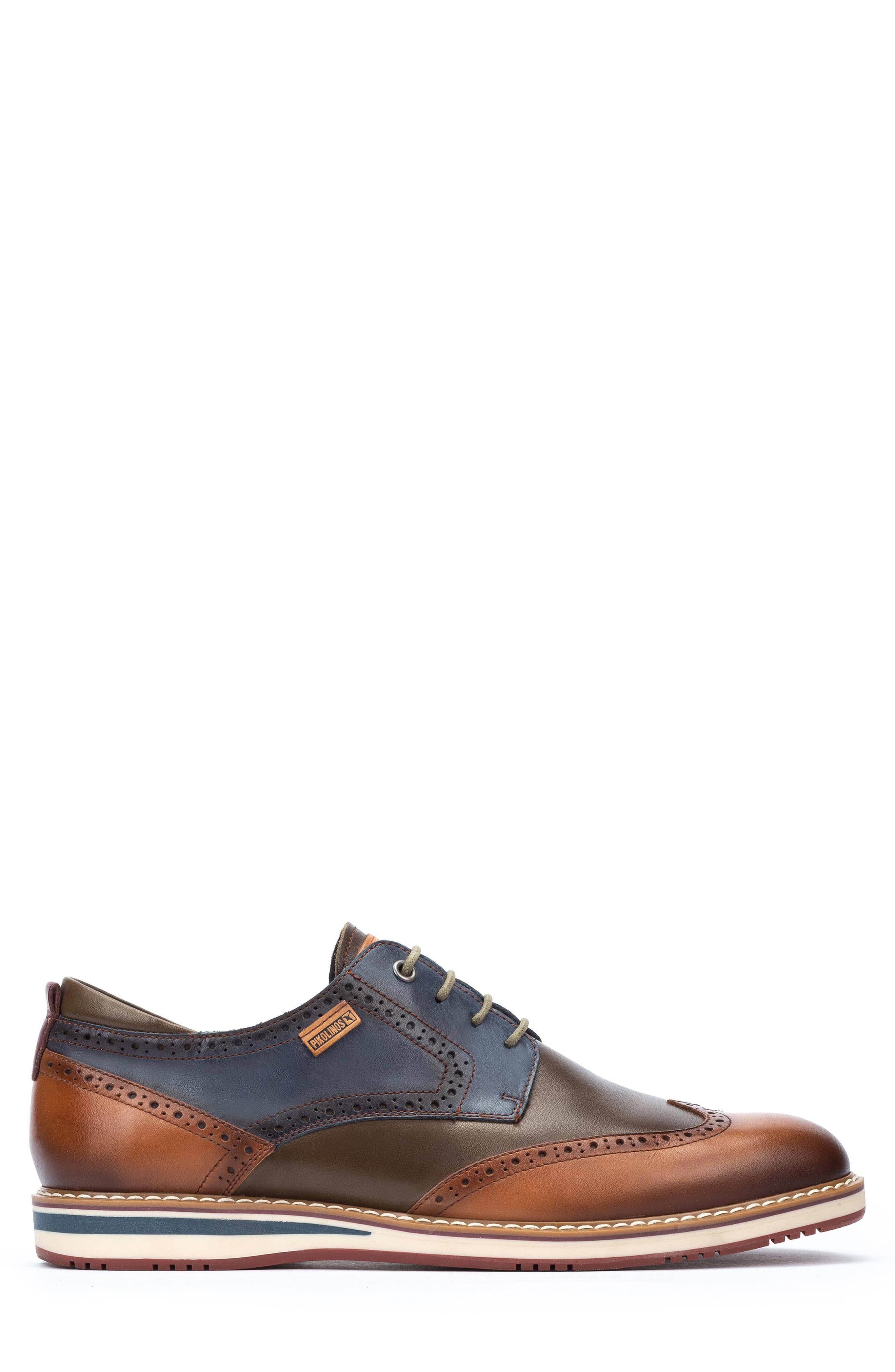 PIKOLINOS Avila Wingtip Derby, Alternate, color, Brandy