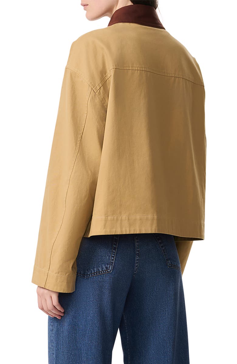 rag & bone Nonie Cotton Jacket with Removable Lining, Alternate, color, Beige