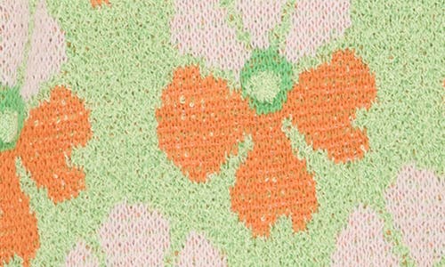 Industry Republic Clothing Floral Jacquard Short Sleeve Polo Cardigan