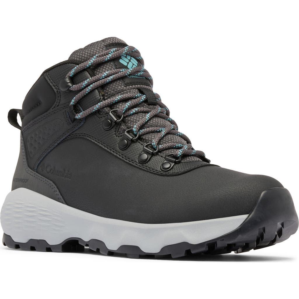 Columbia Newton Wander™ Ltr Waterproof Hiking Boot In Black/teal
