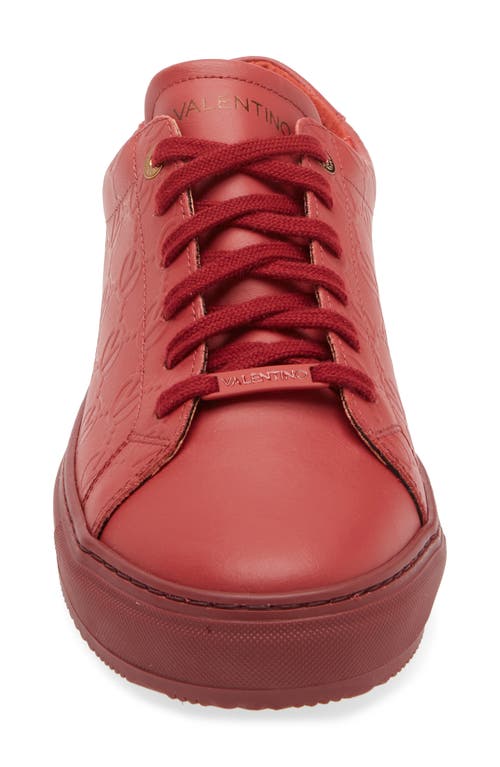 Valentino By Mario Valentino Jimmy Sneaker In Red