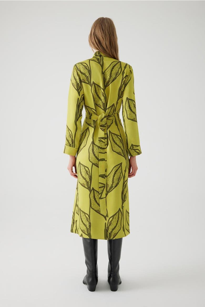 April Midi Shirt Dress, Alternate, color, GREEN