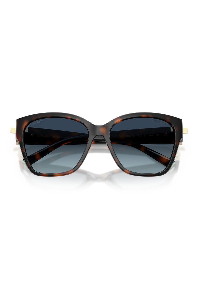 56mm Polarized Sunglasses, Alternate, color, HAVANA / AZURE GRADIENT BLUE POLAR