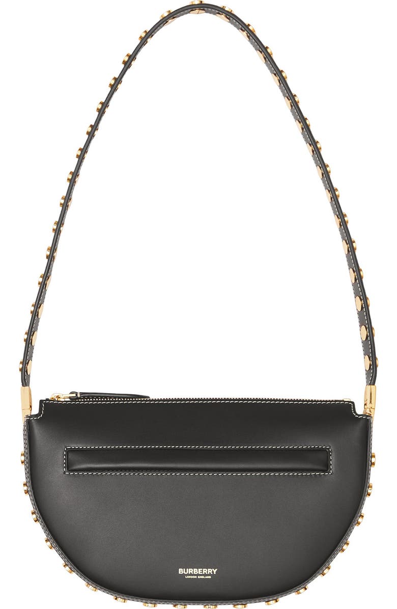 Burberry Mini Olympia Studded Leather Shoulder Bag, Main, color,