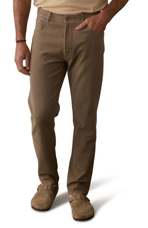 Comfort Terry Straight Leg 5-Pocket Pants