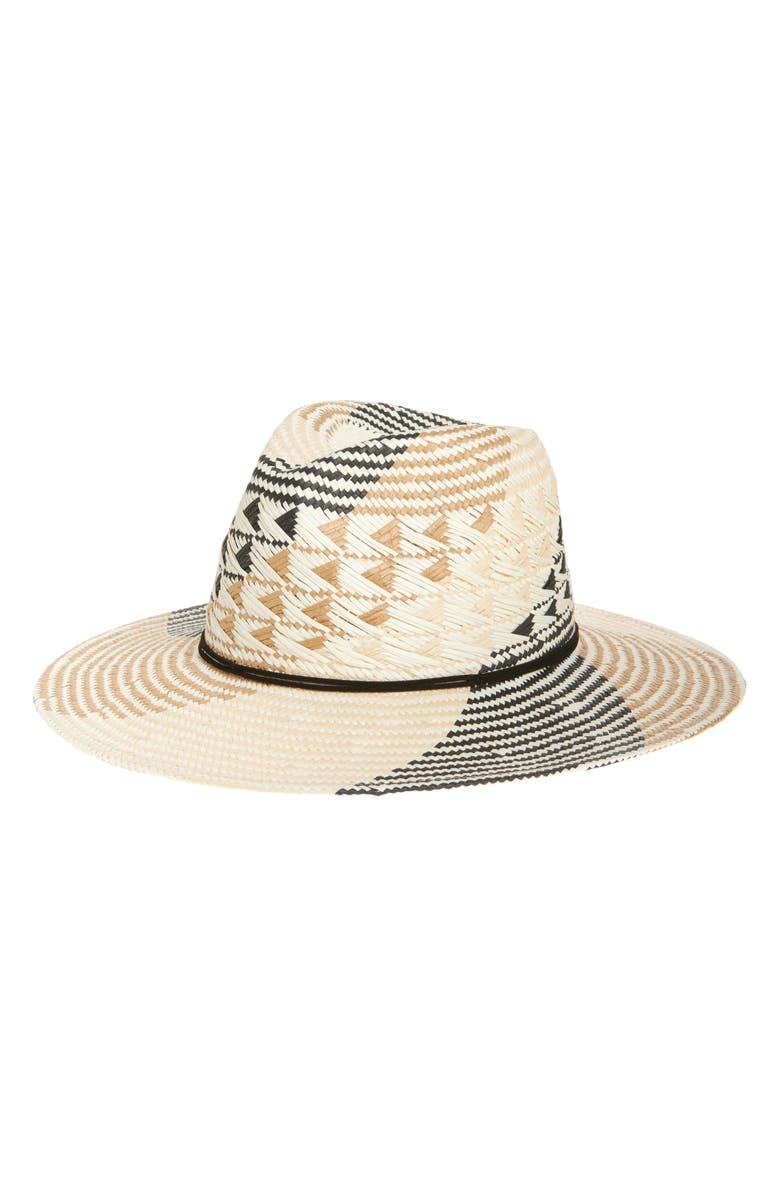 Treasure & Bond Packable Straw Panama Hat, Main, color, 