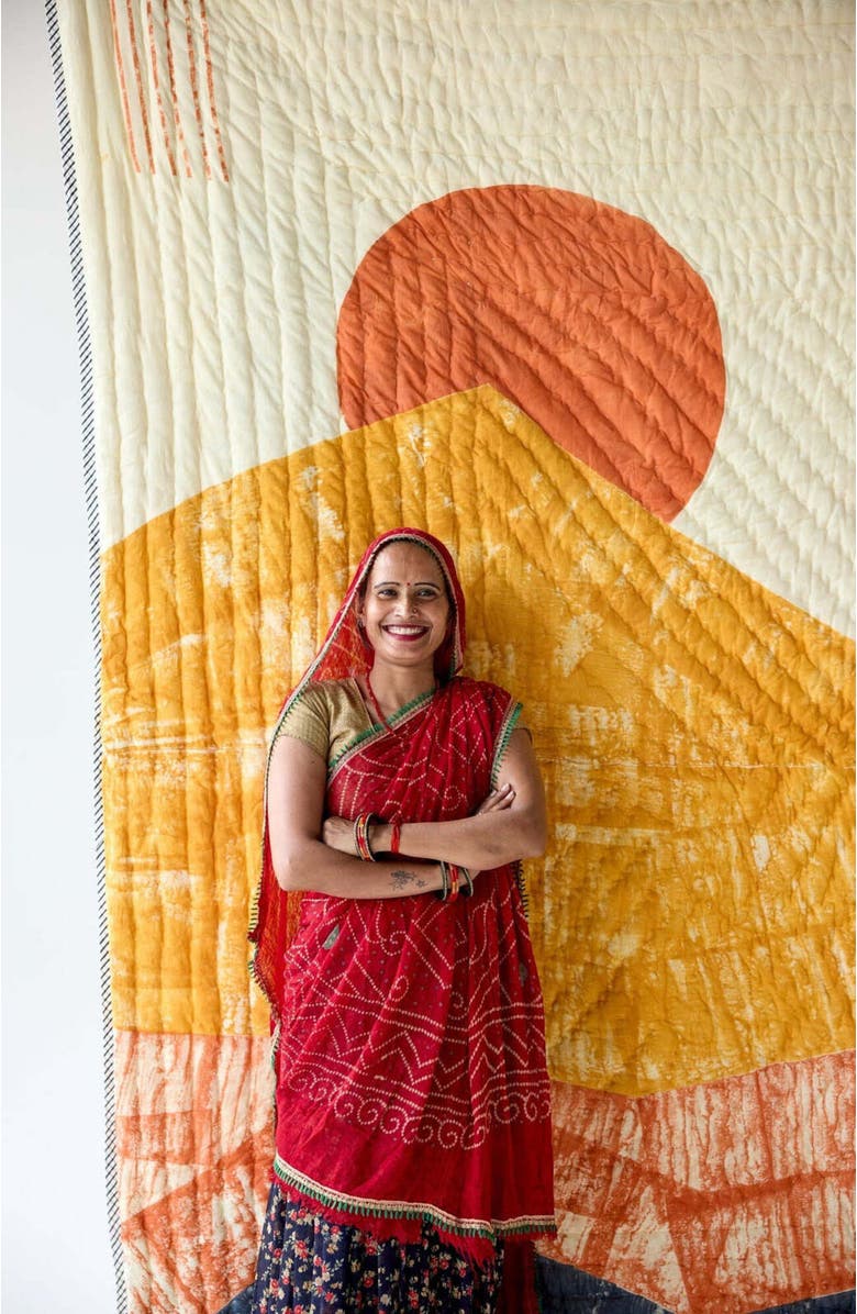 CQC LA Ouray Bedding Set With 2 Shams, Alternate, color, Blue, Orange