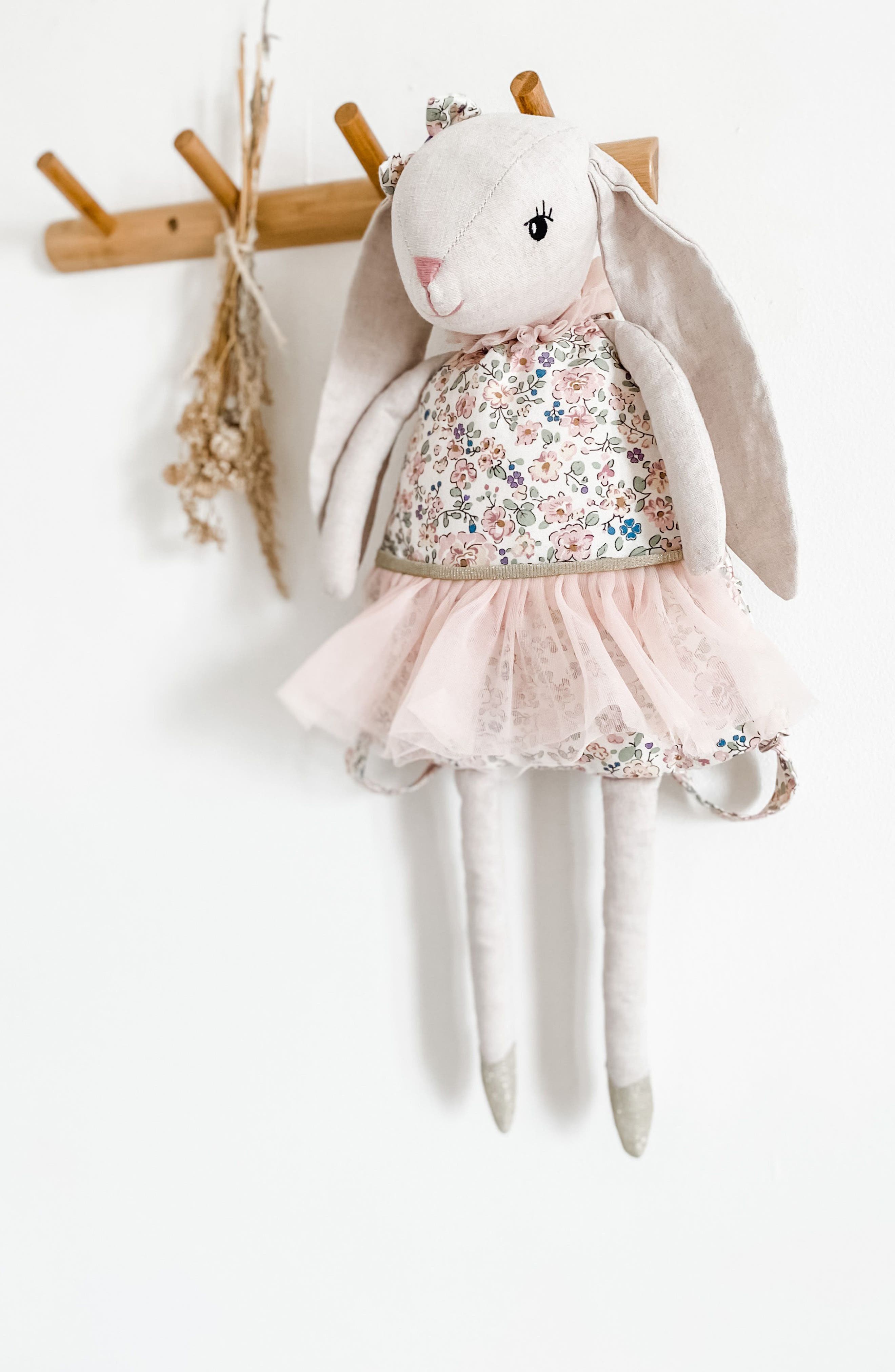 MON AMI My Dolly Bunny Backpack, Main, color, Pink Multi
