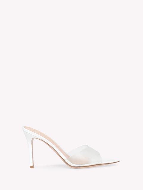 ◆Gianvito Rossi 最新作24SS◆オーラ105サテンサンダル/White◆ Aura satin sandals in white - Gianvito Rossi | Mytheresa