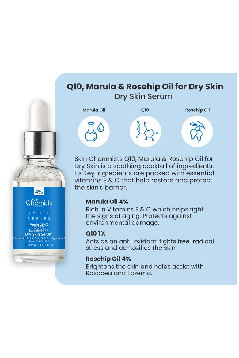 Q10, Marula & Rosehip Oil Serum for Dry Skin, Alternate, color, NO COLOR