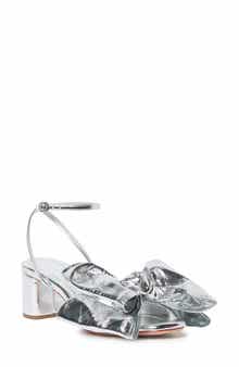 Loeffler Randall <p>Carmen Leather Bow Sandal (Women)</p>