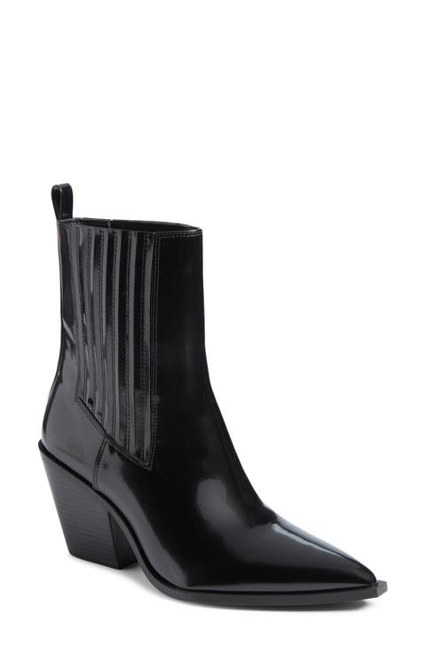Angie Faux Leather Western Bootie
