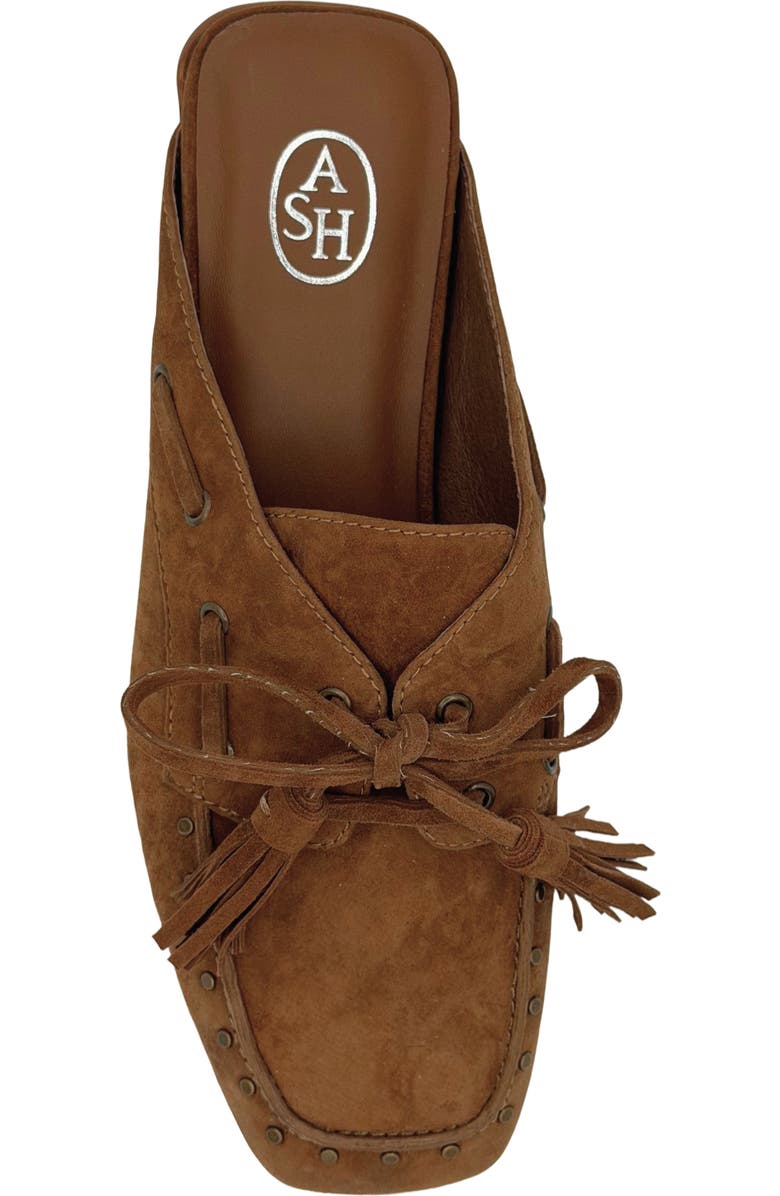 Ash Bavaria Studded Lace-Up Mule, Alternate, color, Chestnut