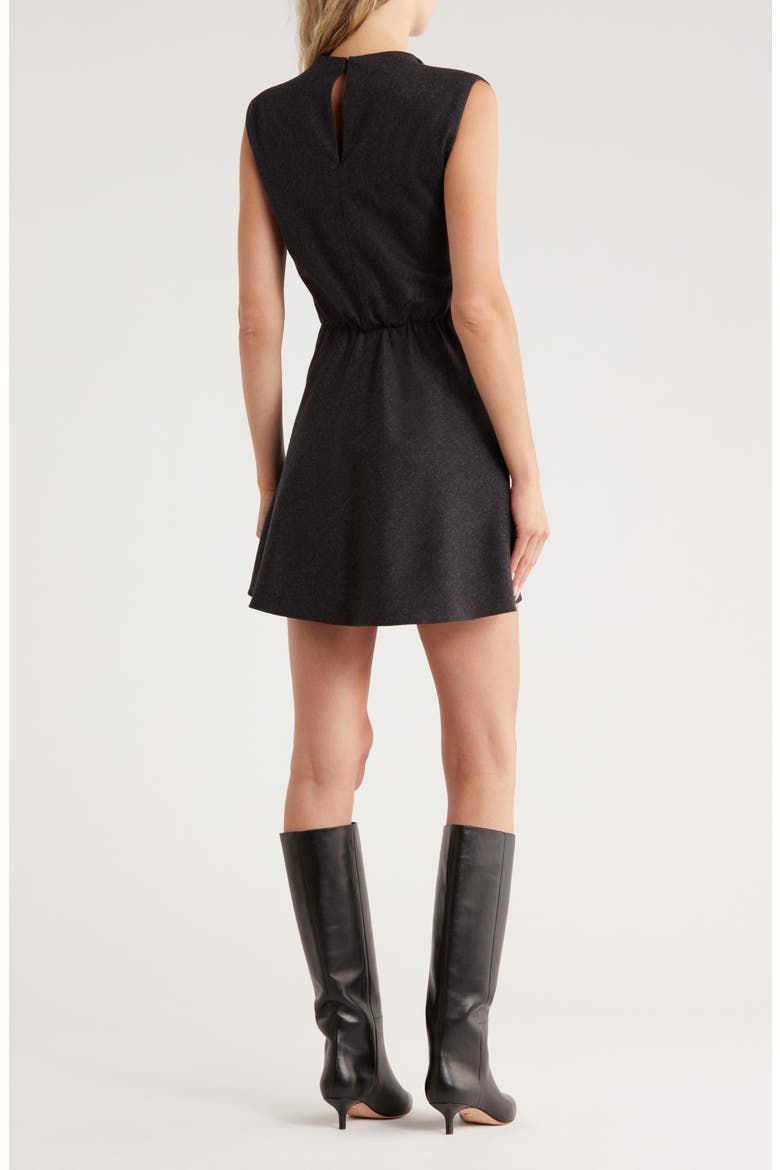 Dion Sleeveless Wool Blend Dress, Alternate, color, CHARCOAL