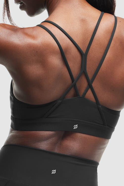 Peloton Cadent Strappy Elevate Bra In Black