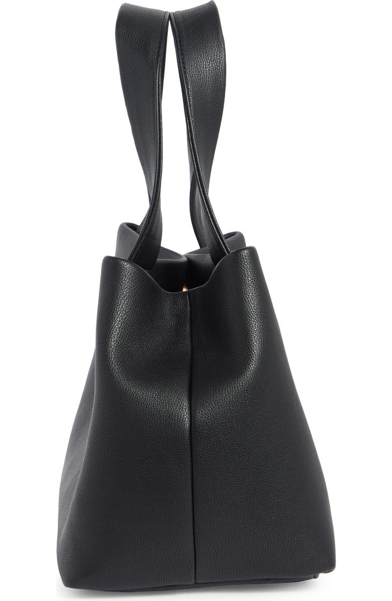 MUNDI SMALL LEATHER GOODS Flora Top Handle Shoulder Bag, Alternate, color, Black