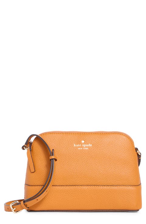 southport ave hannah leather crossbody bag