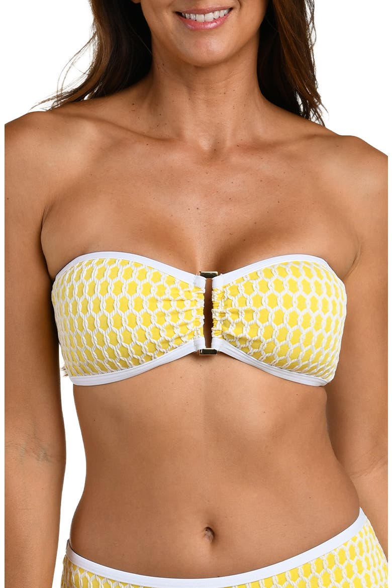 Prep Bandeau Bikini Top, Main, color, SOLEIL