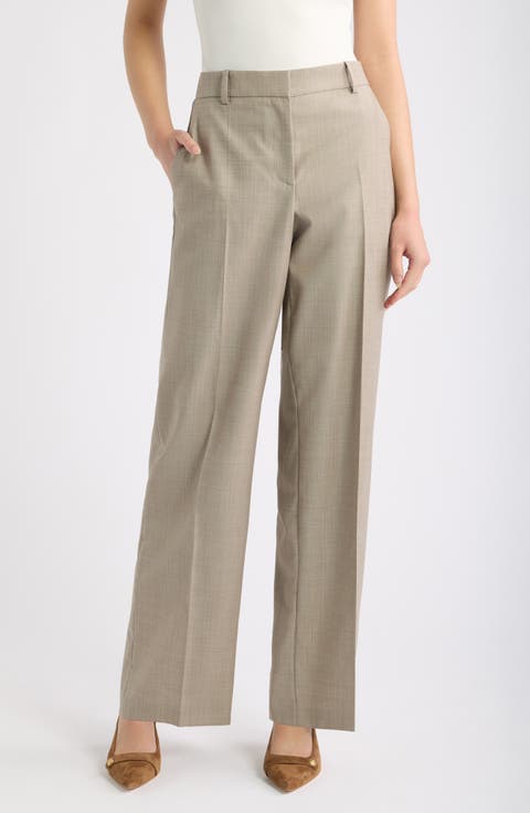 Tildani Virgin Wool Blend Wide Leg Pants