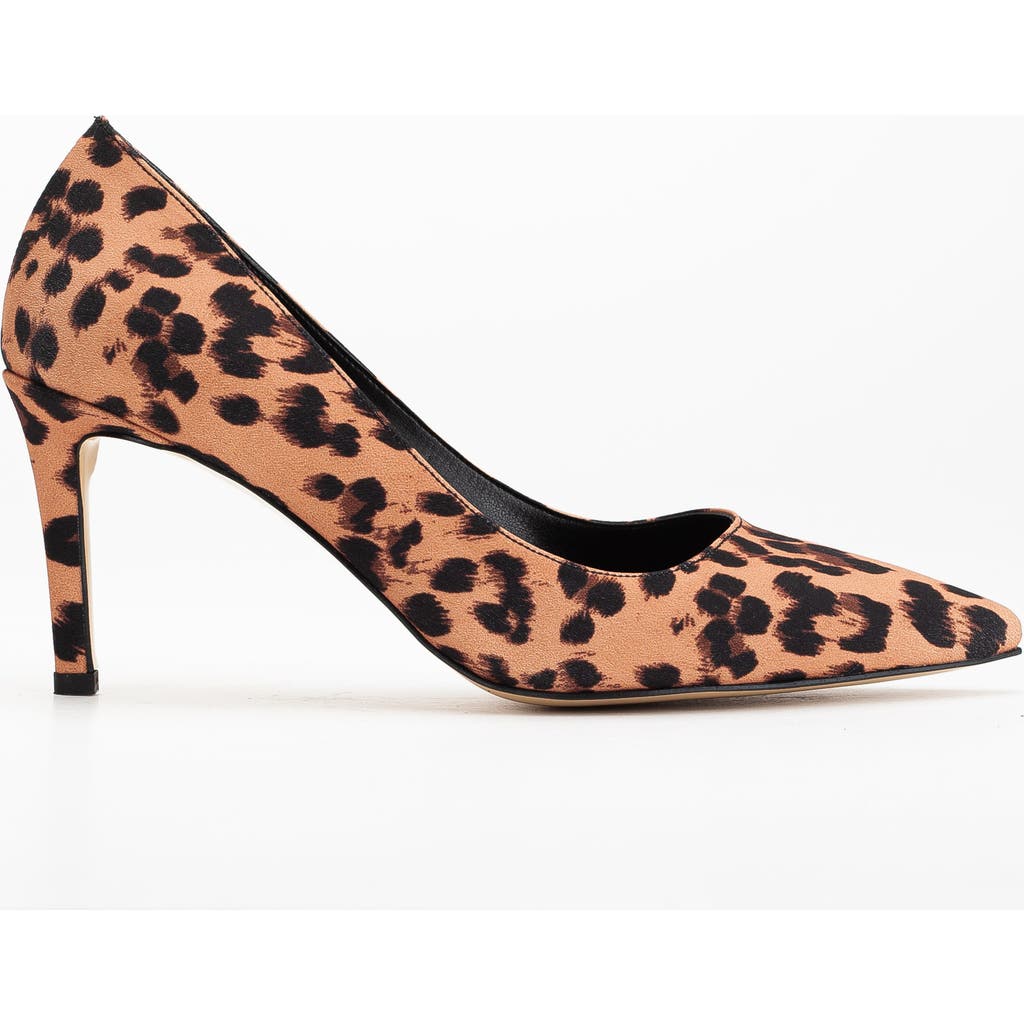 Forever & Always Shoes Perla Pointed Toe Stiletto Pumps In Leopard