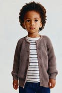 H&M Patent-knit Cotton Cardigan