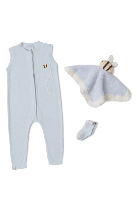 CozyChic™ Ultra Lite® Romper, Socks & Bee Soother Blanket Set (Baby)