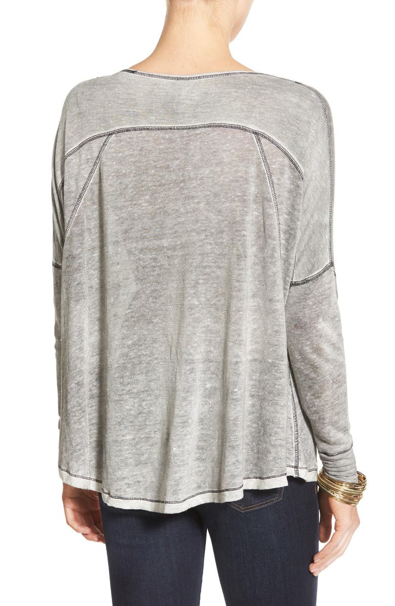 Free People 'Machiatto' Linen Blend Dolman Tee, Alternate, color, 
