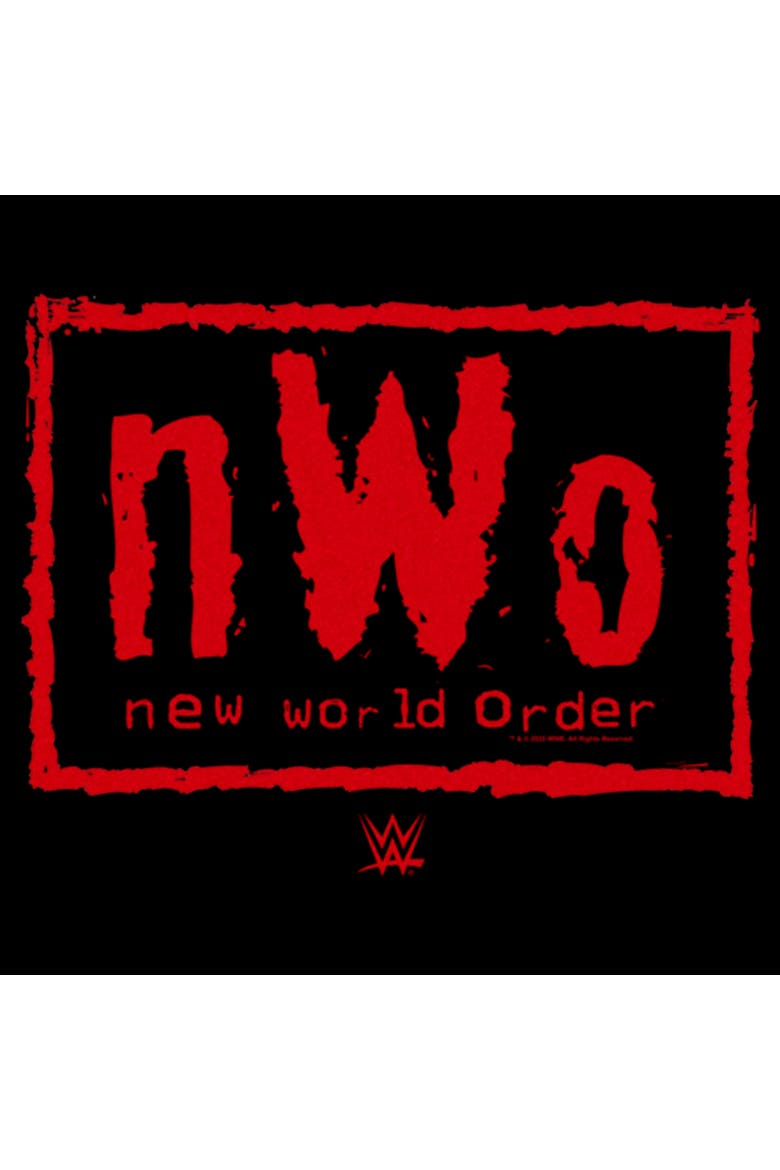 Men's WWE Red Order Logo  Graphic T-Shirt, Alternate, color, Black