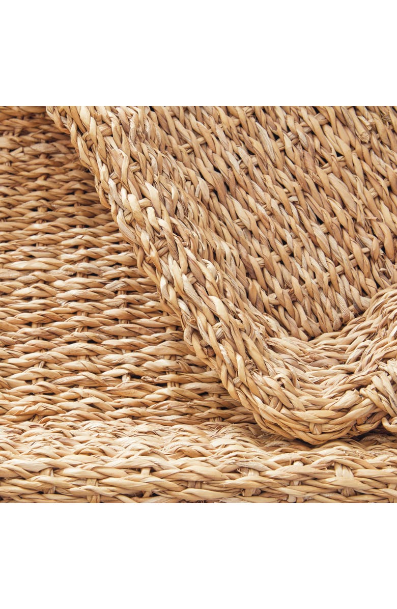 Napa Home & Garden Seagrass Trays With Handles Set of 3, Alternate, color, Beige