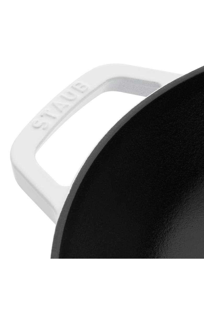 Staub 4.5-Quart Enameled Cast Iron Perfect Pan, Alternate, color, White