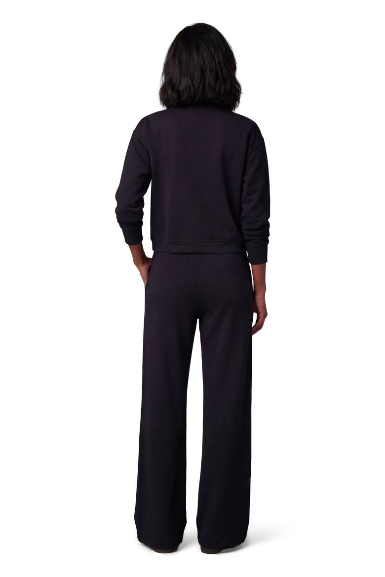 Womens Wide Leg Lounge Pant, Alternate, color, VERY BLACK